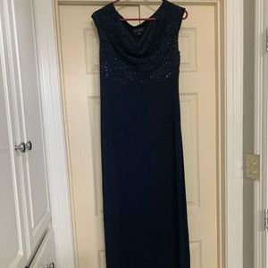 Elegant Navy Long Dress